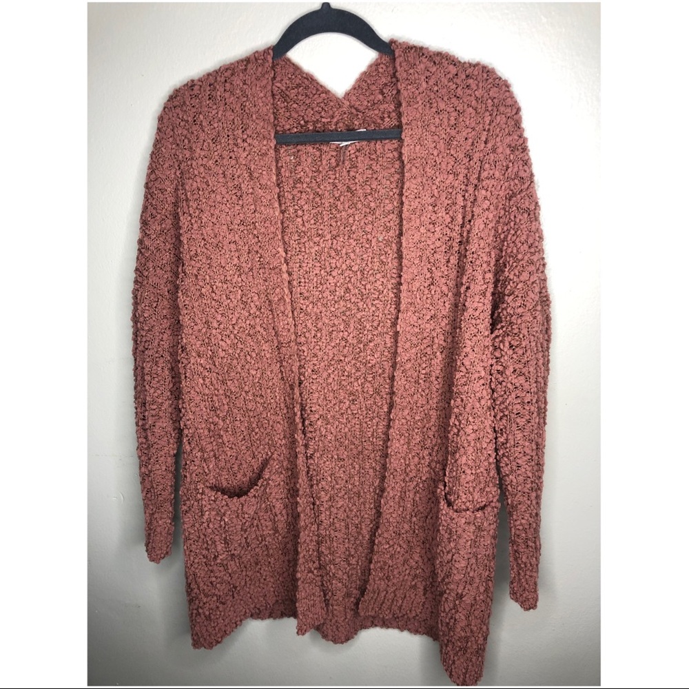 Mauve pink cardigan